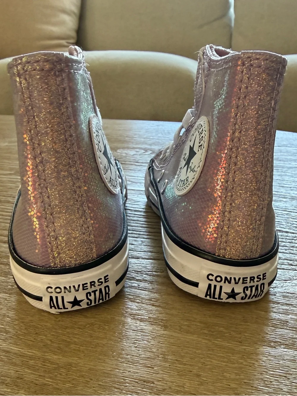 Purple converse easy on size 12 kids